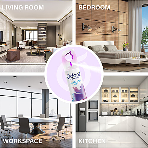 Odonil Lavender Mist Room Spray, 150 ml Refreshing Fragrance, Air Freshener For Home & Office