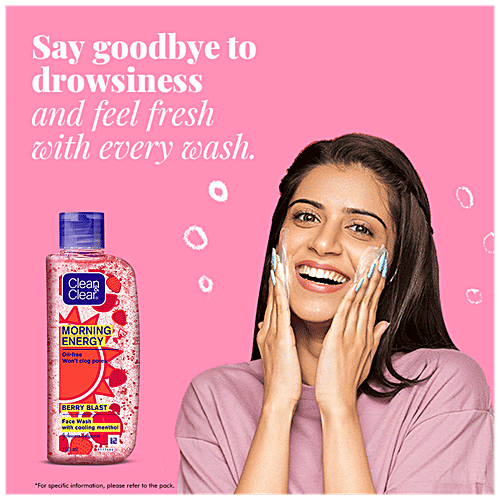 Buy Clean & Clear Morning Energy Berry Blast Face Wash Online at Best
