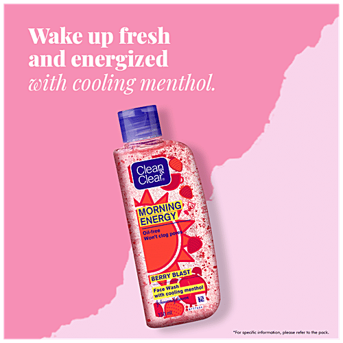 Buy Clean & Clear Morning Energy Berry Blast Face Wash Online at Best