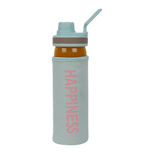 DP Glass Bottle With Removable Fabric Cover - Green, BB1308, 550 ml  
