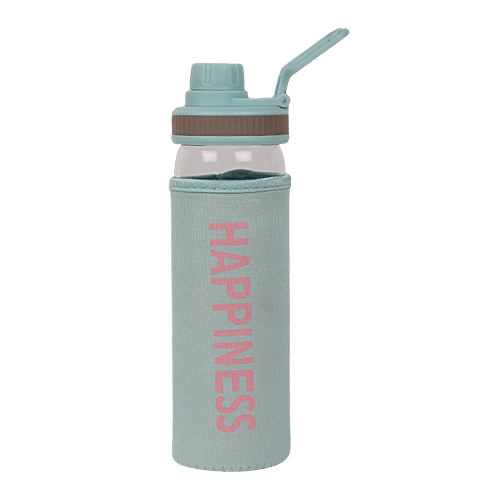 DP Glass Bottle With Removable Fabric Cover - Green, BB1308, 550 ml  