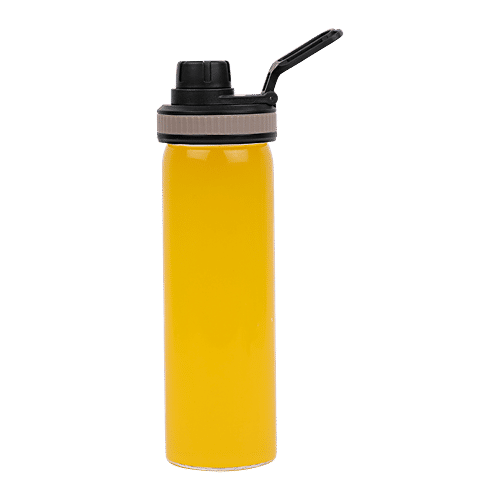 DP Glass Water Bottle With Removable Fabric Cover - Black, Bb1311, 400 ml  Leak Proof