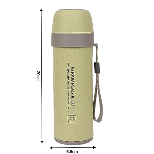 DP Glass Bottle With Plastic Outer - Green, BB1313, 350 ml  