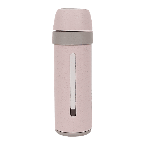 DP Glass Bottle With Plastic Outer - Pink, BB1313, 350 ml  