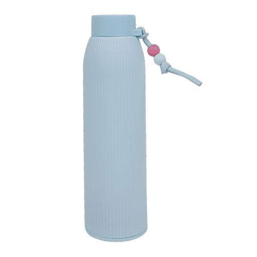 DP Glass Bottle With Plastic Outer  - Blue, BB1315, 400 ml  