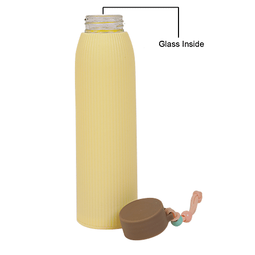 DP Glass Bottle With Plastic Outer - Cream, BB1315, 400 ml  