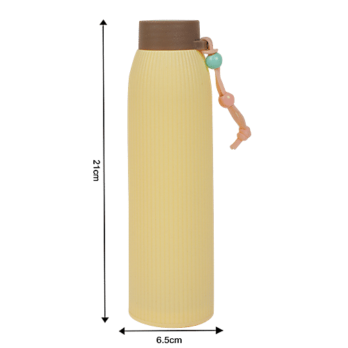 DP Glass Bottle With Plastic Outer - Cream, BB1315, 400 ml  