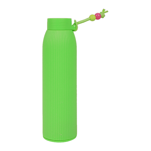 DP Glass Bottle With Plastic Outer - Green, BB1315, 400 ml  