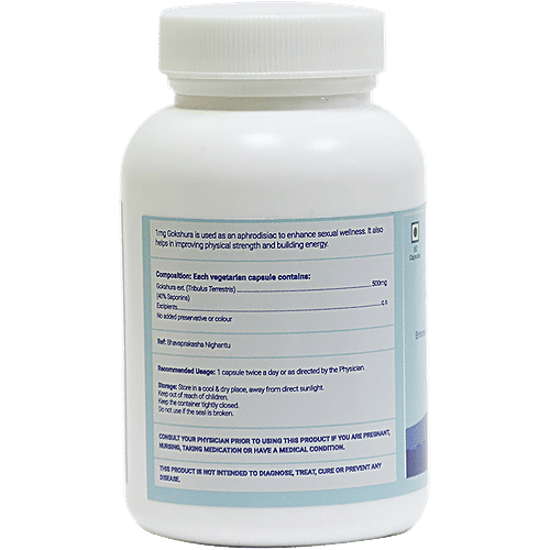 1mg Gokshura - 500 mg, Vigour & Vitality, Potent Extracts, 60 Capsules  Vigour & Vitality