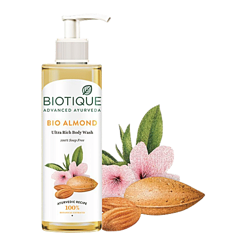 Buy BIOTIQUE Bio Almond Ultra Rich Oil Body Wash Online at Best Price