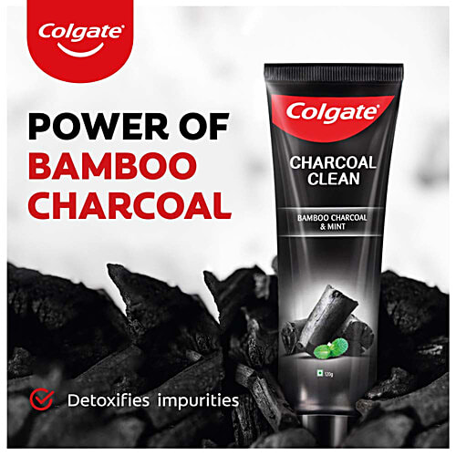 Buy Colgate Charcoal Clean Toothpaste, Black Gel Paste, Bamboo Charcoal
