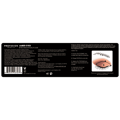 Profusion Cosmetics Amber Eyes - Eyeshadow Makeup Case, 10.2 g  