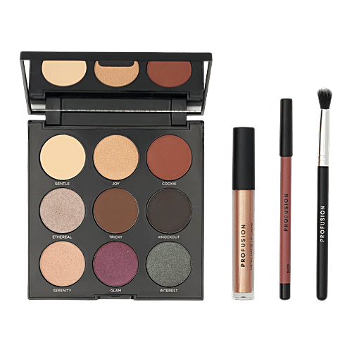 Profusion Cosmetics Mixed Metals Eyes & Lips Set - Glam, 27.4 g  