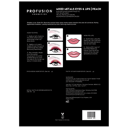 Profusion Cosmetics Mixed Metals Eyes & Lips Set, 27.4 g  