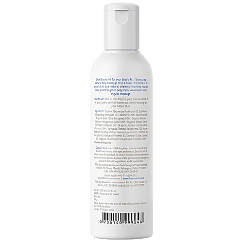 The Moms Co Natural Baby Massage Oil, 100 ml  