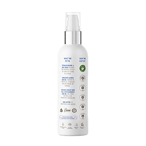 The Moms Co Natural Baby Sunscreen, 100 ml  Paraben, Silicone & Mineral Oil Free