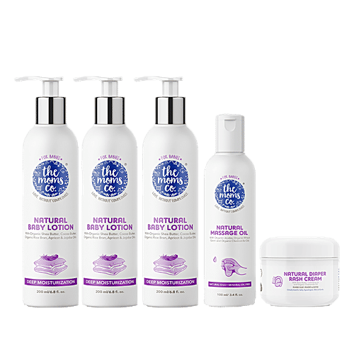 The Moms Co Baby Complete Care Ribbon Gift Box, 5 pcs