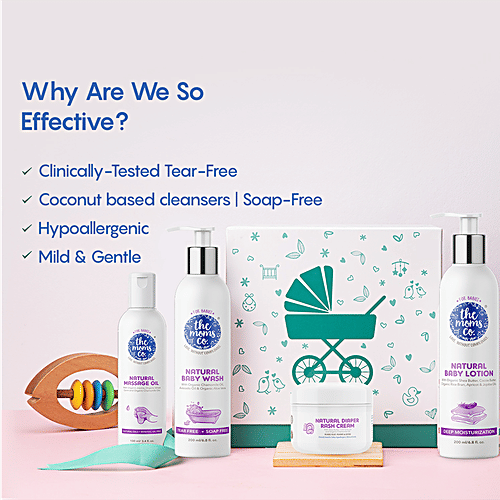 The Moms Co Baby Must Have Box Ribbon Gift Box, 4 pcs 4 