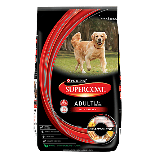 Buy Purina Supercoat Adult Dry Dog Food, 1+ Years, With Chicken Online