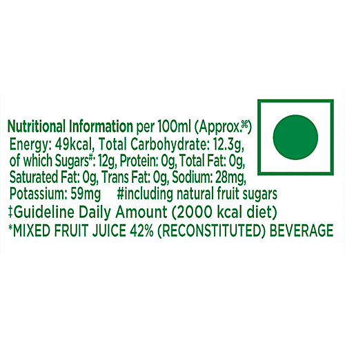 Tropicana Mixed Fruit Delight Juice - Aseptic Pack, 200 ml Bottle No Added Preservatives