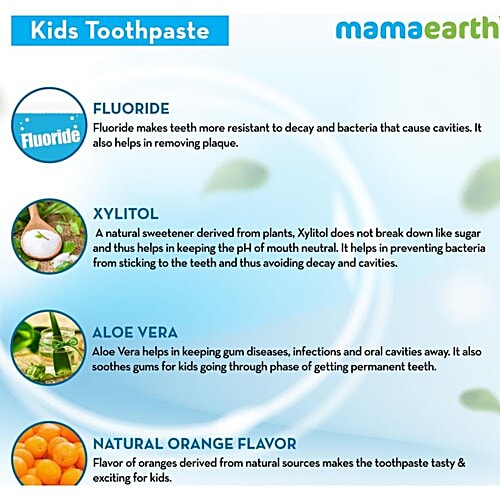 Buy Mamaearth Orange Toothpaste For Kids Online at Best Price bigbasket