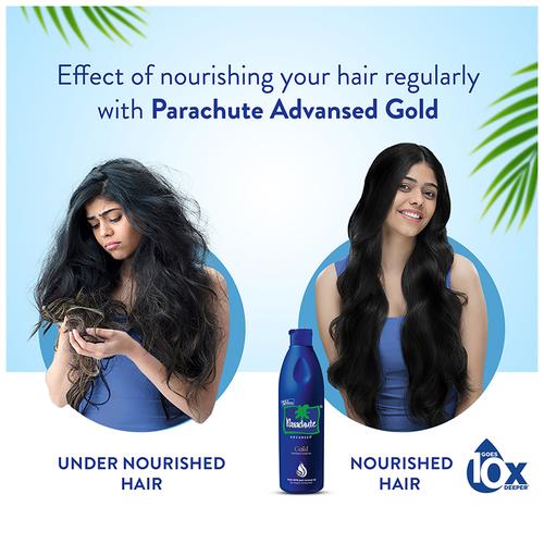 Buy Parachute Advansed Gold Coconut Hair Oil - For Long & Strong Hair, 100%  Pure, Enriched With Vitamin E Online at Best Price of Rs  - bigbasket