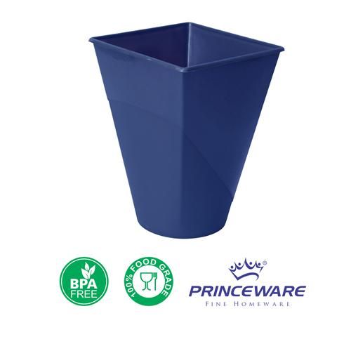 Princeware Open Square Dustbin / Garbage Bin Bucket - Blue Colour, 8 L  Strong