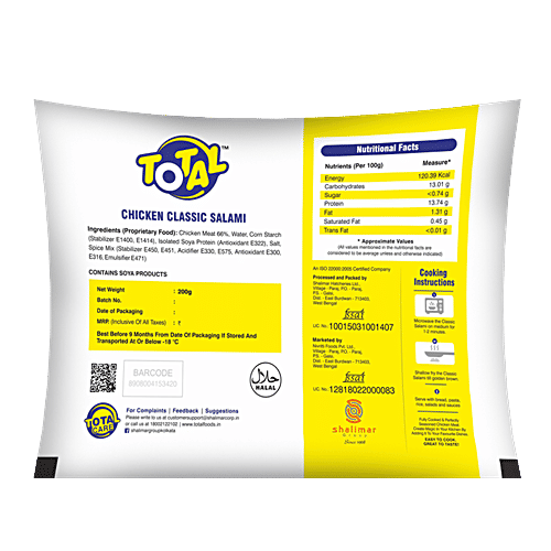 Buy Total Chicken Classic Salami Online at Best Price of Rs 145 bigbasket