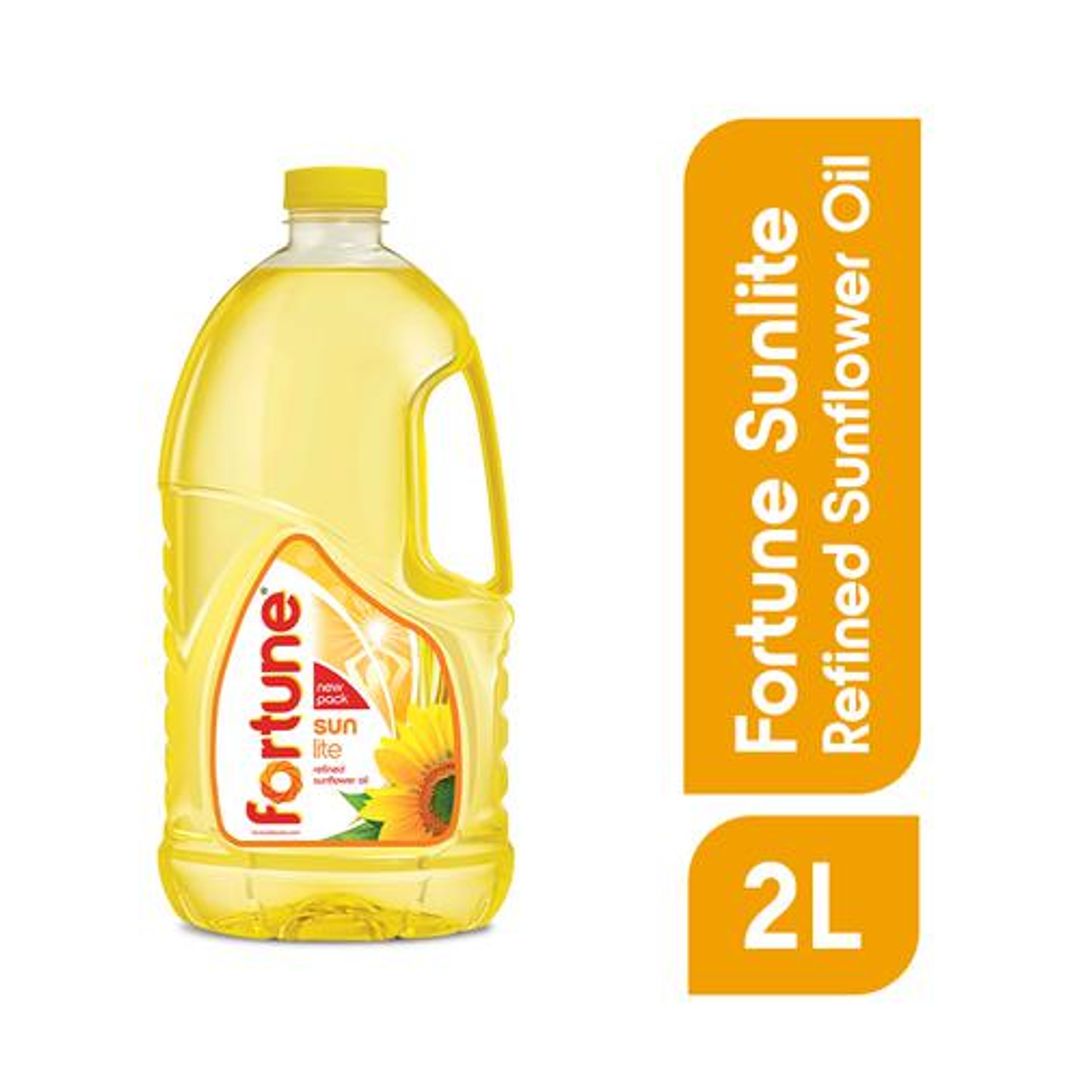 Fortune  Sunlite - Refined Sunflower Oil, 2 L Pet Bottle