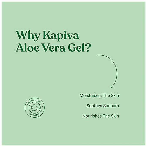 Kapiva Pure Aloe Vera Gel - For Hydrating, Moisturising, Soothing Skin, 500 g  
