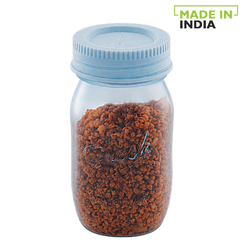 Mastercook Premium Plastic Jar With Lid - Green, 250 ml  