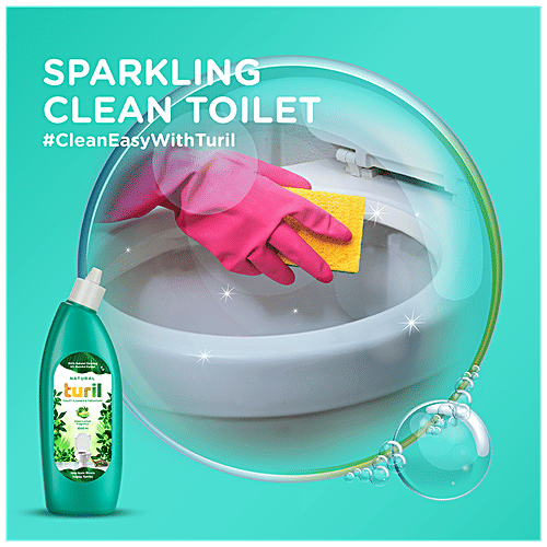 Turil Natural Toilet Cleaner & Freshner, 1 L Green Lemon