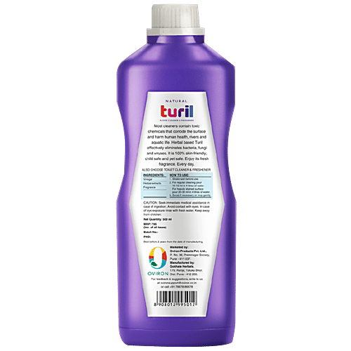 Turil Natural Floor Cleaner & Freshner, 500 ml Violet Meadows