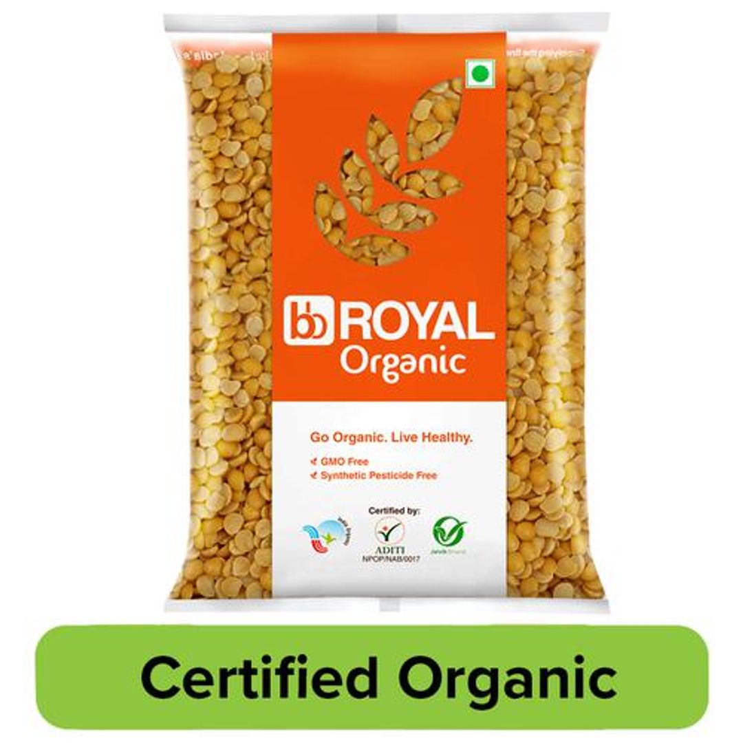 BB Royal Organic Tur/Toor Dal/Togari Bele - Unpolished, 2 kg 