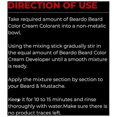 Beardo Beard Colour For Men - Natural Black, 30 g  