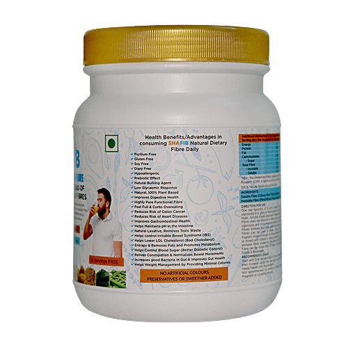 SHAFIB Natural Dietary Fibre, 216 g Jar 