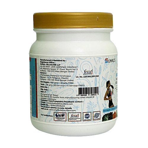 SHAFIB Natural Dietary Fibre, 216 g Jar 