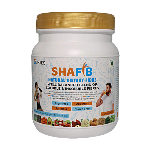 SHAFIB Natural Dietary Fibre, 216 g Jar 
