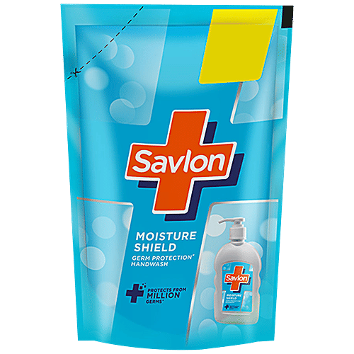 Savlon Moisture Shield Germ Protection Liquid Handwash - Refill Pouch, 175 ml  
