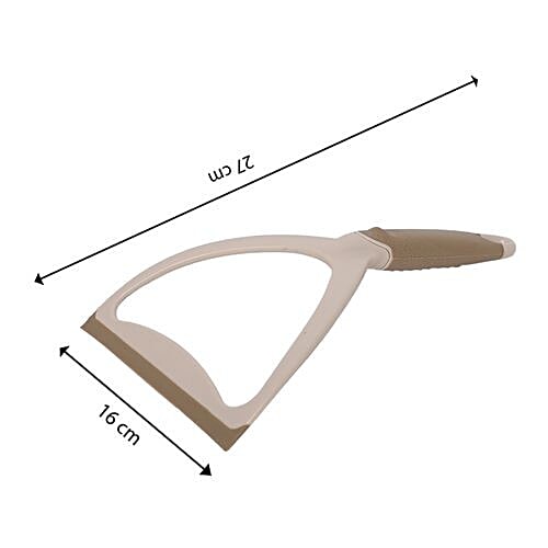 DP Dustpan With Brush And Wiper Combo - Beige, 3 pcs  