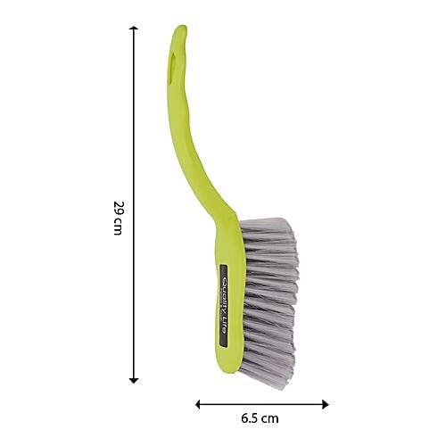 DP Dustpan With Brush & Wiper Combo - Green, 3 pcs  