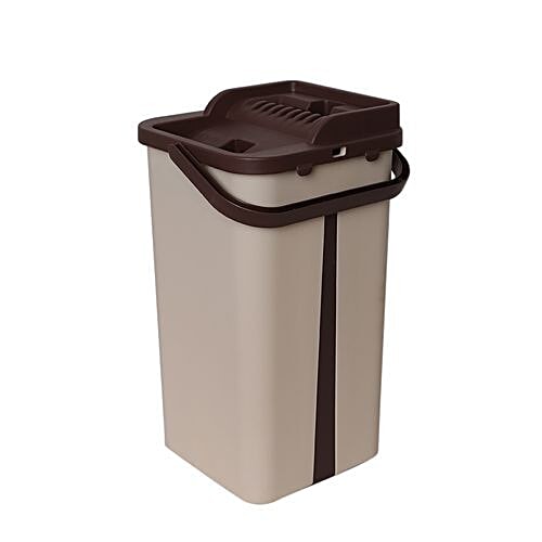 DP Cleaning Mop With Bucket - Plastic Brown, BB1413, 1 pc  