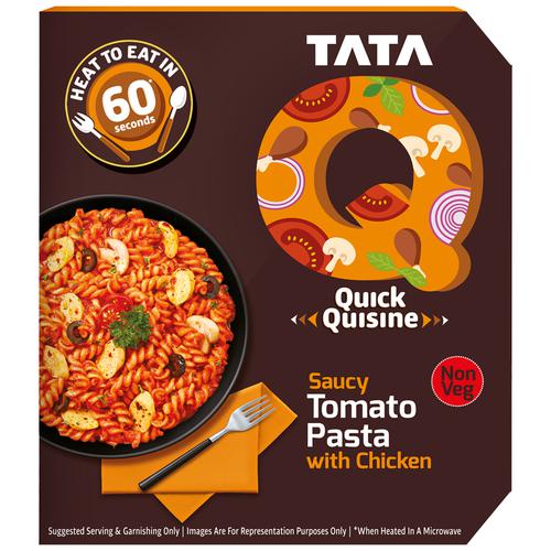 TATA Q Heat To Eat - Saucy Tomato Pasta With Chicken, 305 g  