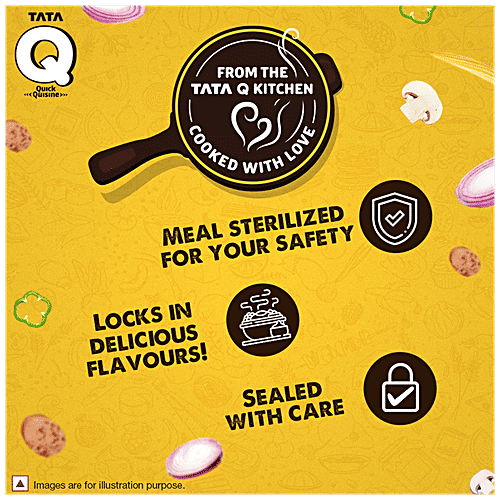 TATA Q Ready To Eat Hot & Spicy Schezwan Noodles With Chicken - High Quality Ingredients, 305 g Quick Quisine