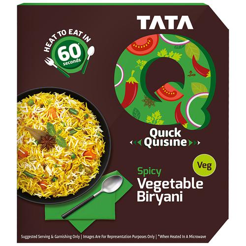 TATA Q Heat To Eat - Spicy Vegetable Biryani, 330 g  