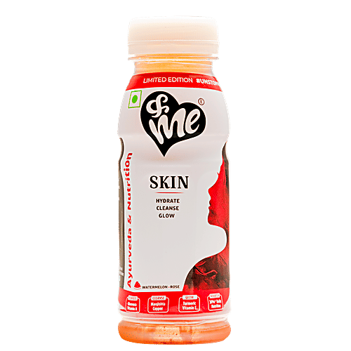 &Me Skin Women's Health Drink - Watermelon & Rose, 200 ml Pet Bottle 