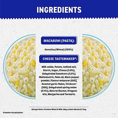 Maggi Pazzta Cheese Macaroni, 150 g Made With Suji/Rawa, Goodness of Protein