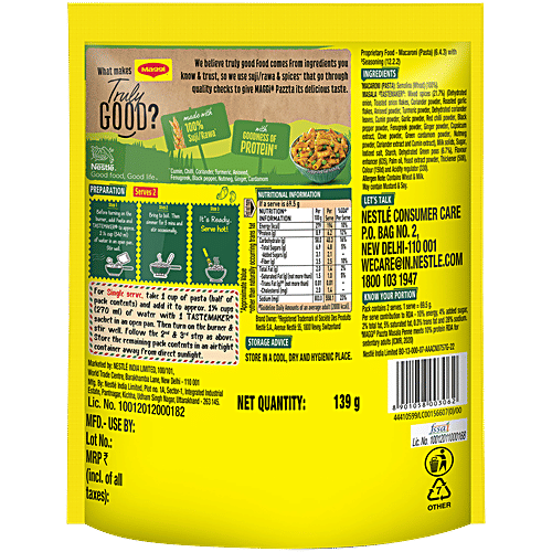 Maggi Pazzta Masala Penne Pasta, 139 g