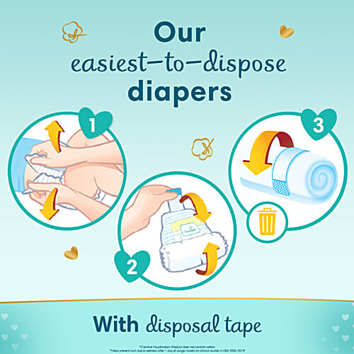 Pampers  Premium Care Diaper Pants - Medium, 7-12 kg, Air Channels, Lotion with Aloe Vera, 162 pcs Box 