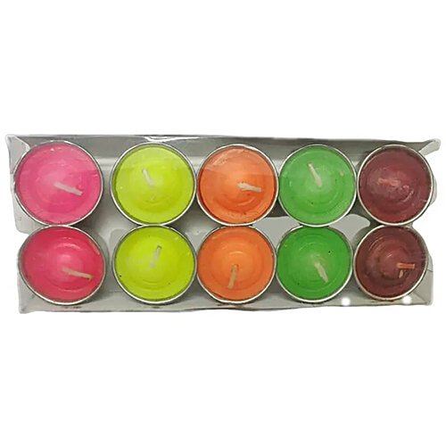 Buy Pahal Scented Tea Light Candles Assorted Colour, High Quality Wax Online at Best Price of
